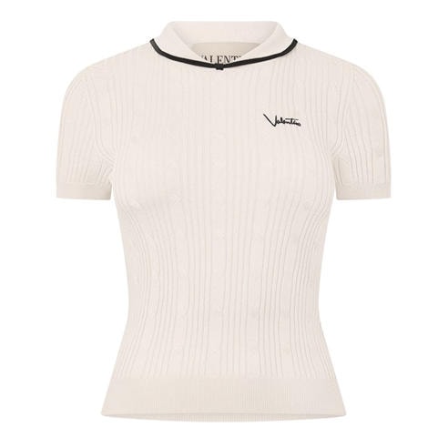 VALENTINO - Val Cropped Polo Ld63