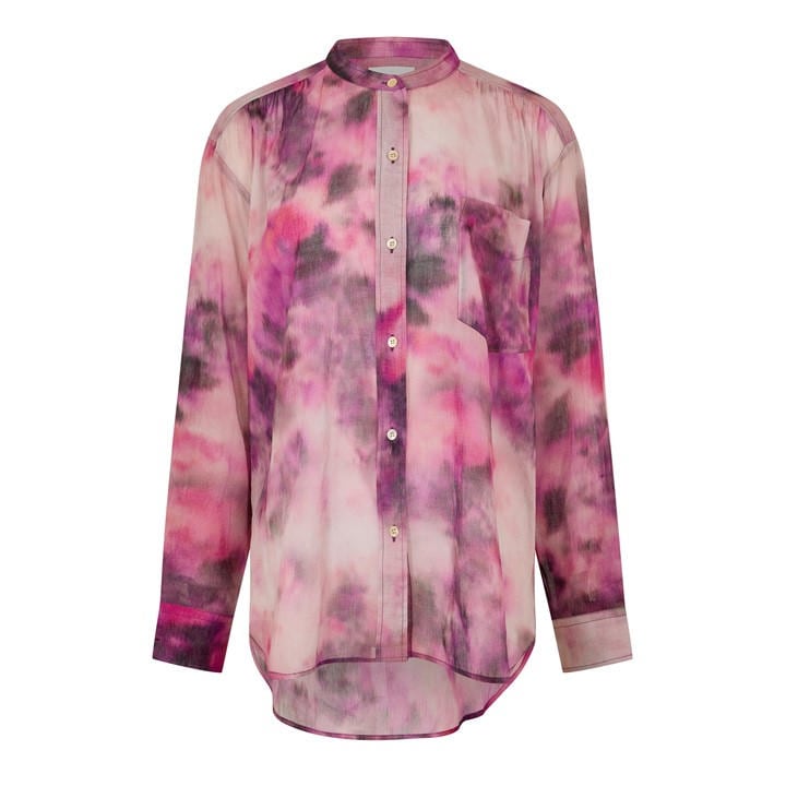Marant Etoile Women's Pink Mexika Long Sleeve Blouse - Size 8