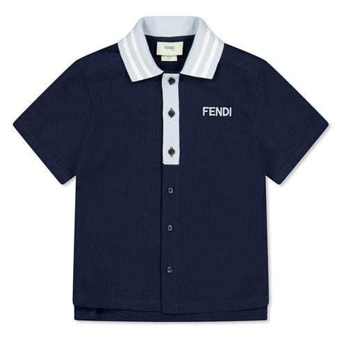 FENDI - Kids' Short Sleeve Polo Shirt
