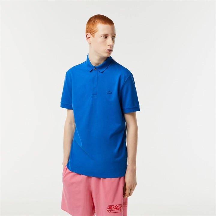 Lacoste Men's Blue Paris Stretch Pique Polo Shirt - XS