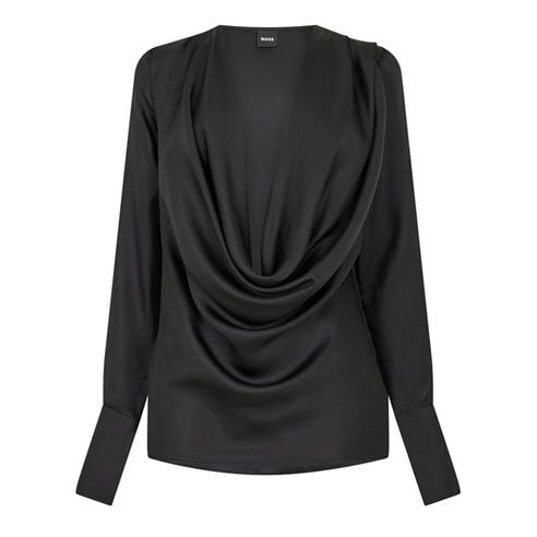 Boss - Women's Bacowl Long Sleeve Blouse