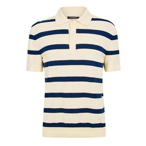 BALMAIN - Balmain Stripe Polo Sn62
