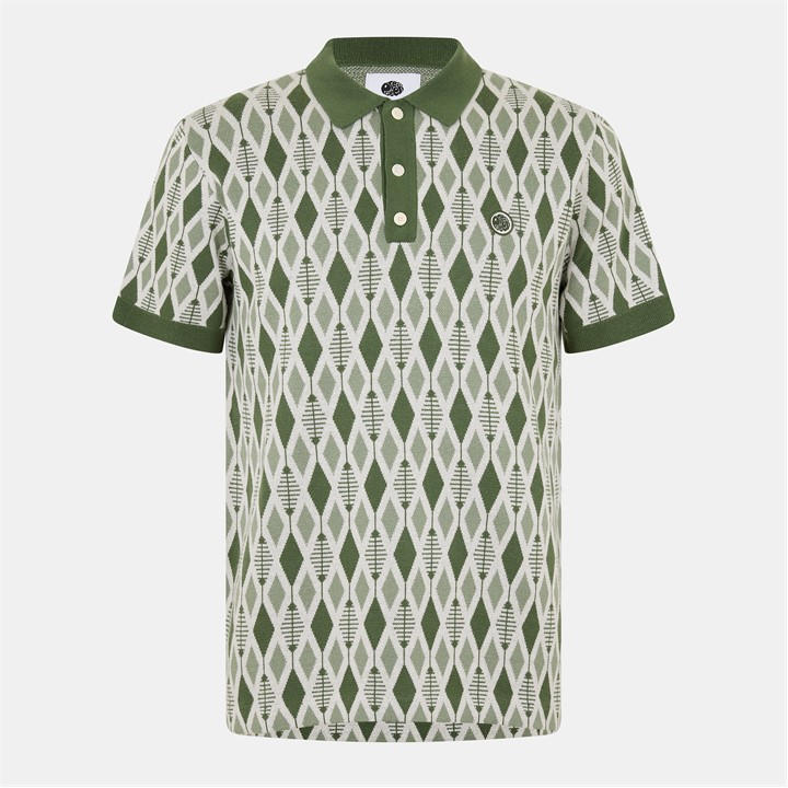 Pretty Green Men's Green Pretty Pg Tenor Ss Knit Pol Sn63