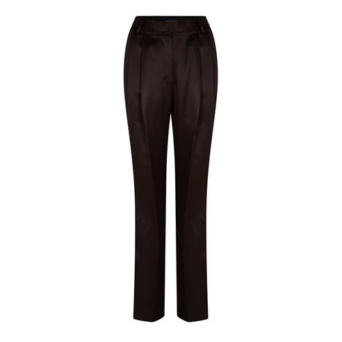 TOM FORD - Women's Silk Pleat Straight Leg Trousers