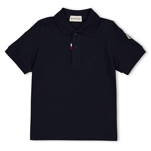 MONCLER - Kids' Logo Cotton Short-Sleeve Polo Shirt