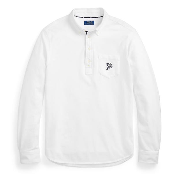 Chambray Blue - Polo Ralph Lauren - Men's Embroidered Logo Chest Pocket Long Sleeve Shirt
