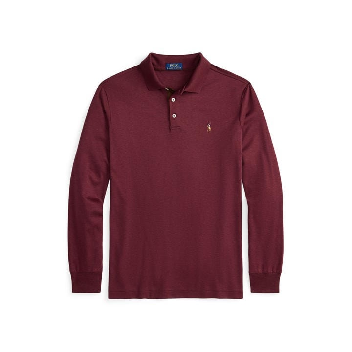 Polo Ralph Lauren Men's Red Pima Polo Shirt - M