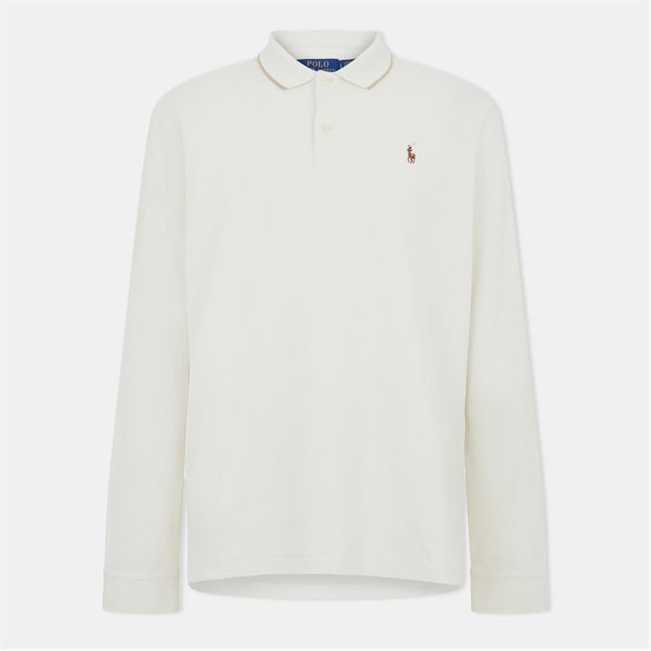 Polo Ralph Lauren Men's Beige Long Sleeve Shirt - Size 2XL