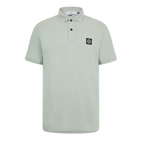 STONE ISLAND - Men's Cotton Compass Logo Polo Shirt