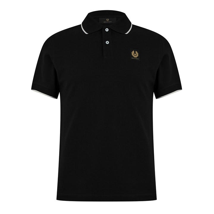 BELSTAFF Tipped Polo Shirt – Black BELSTAFF Tipped Polo Shirt – Black