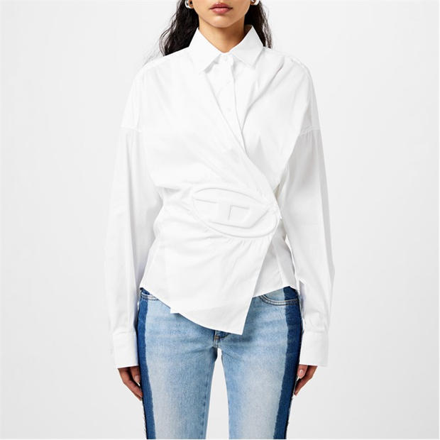 Diesel C-Siz-N2 Shirt With Embossed Logo