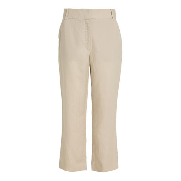 CALVIN KLEIN Linen Trousers,All Products : American Fashion Style Bags On Sale
