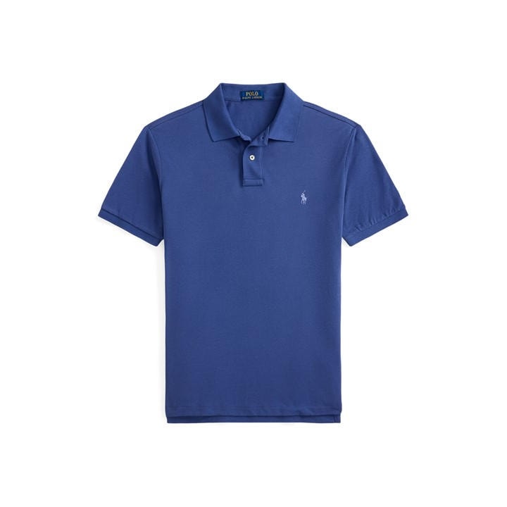 Polo Ralph Lauren Men's Blue Custom Short Sleeve Polo Shirt - XL