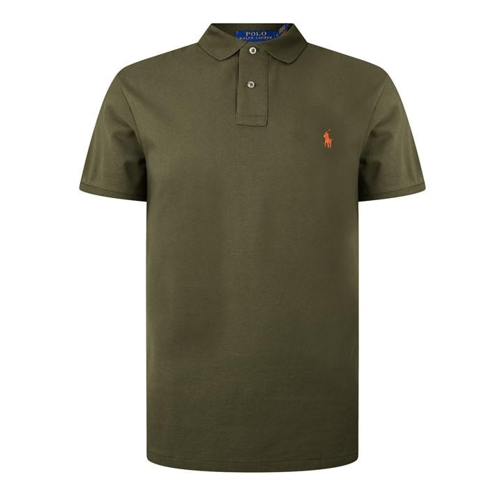 Polo Ralph Lauren Men's Green Custom Short Sleeve Polo Shirt - XL