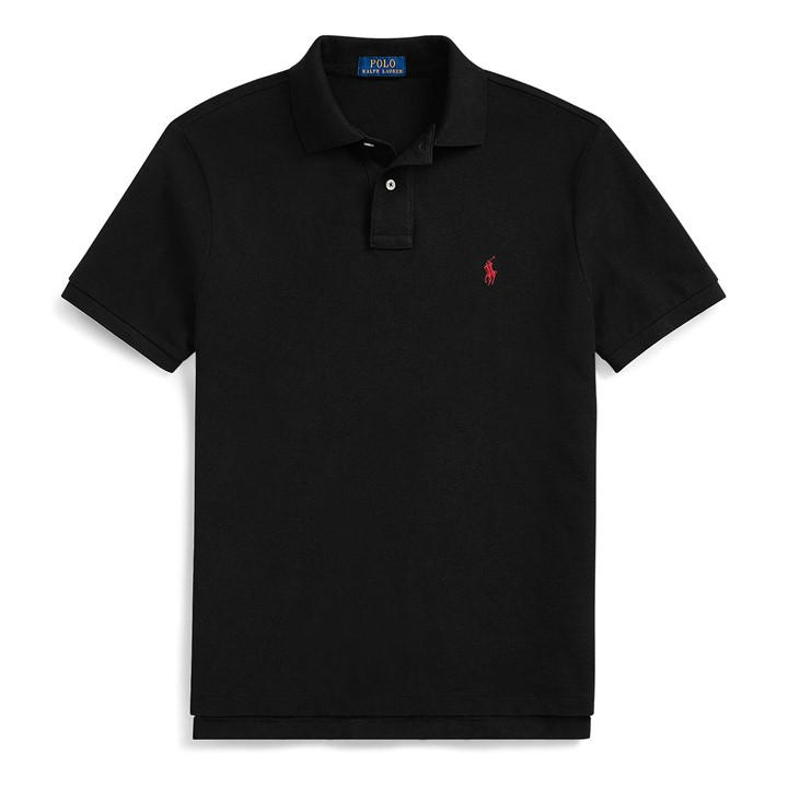 Polo Ralph Lauren Men's Black Custom Short Sleeve Polo Shirt - Size 3XL