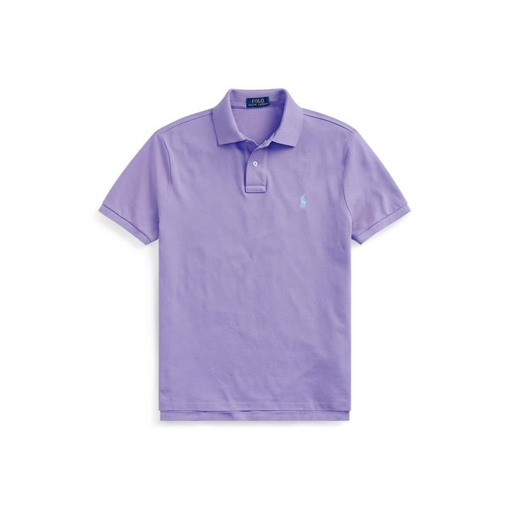 Polo Ralph Lauren Men's Purple Custom Short Sleeve Polo Shirt - S