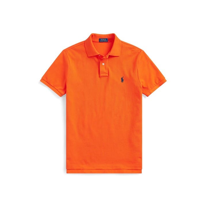 Polo Ralph Lauren Men's Orange Custom Short Sleeve Polo Shirt - L