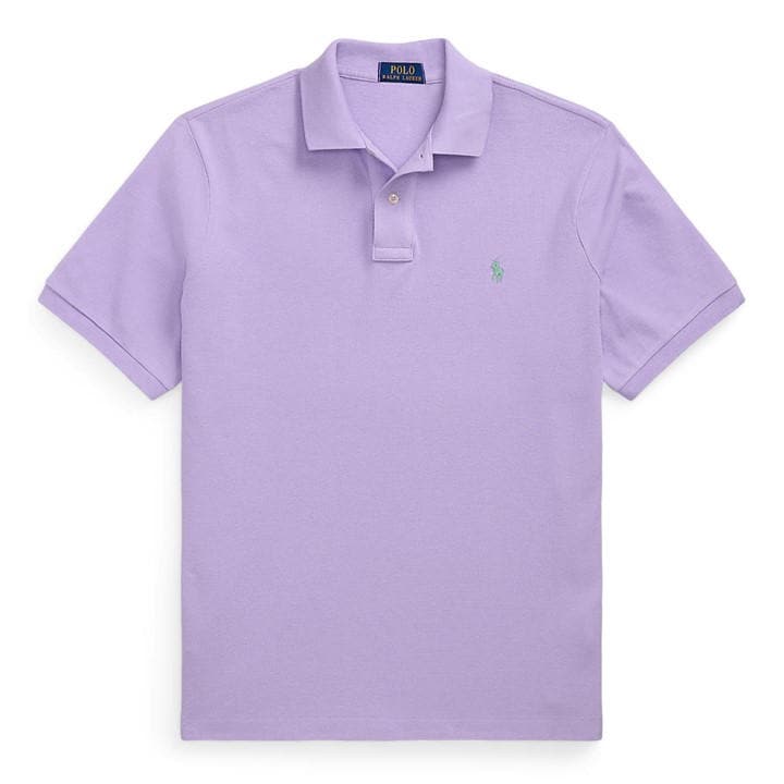 Polo Ralph Lauren Men's Purple Custom Short Sleeve Polo Shirt - S