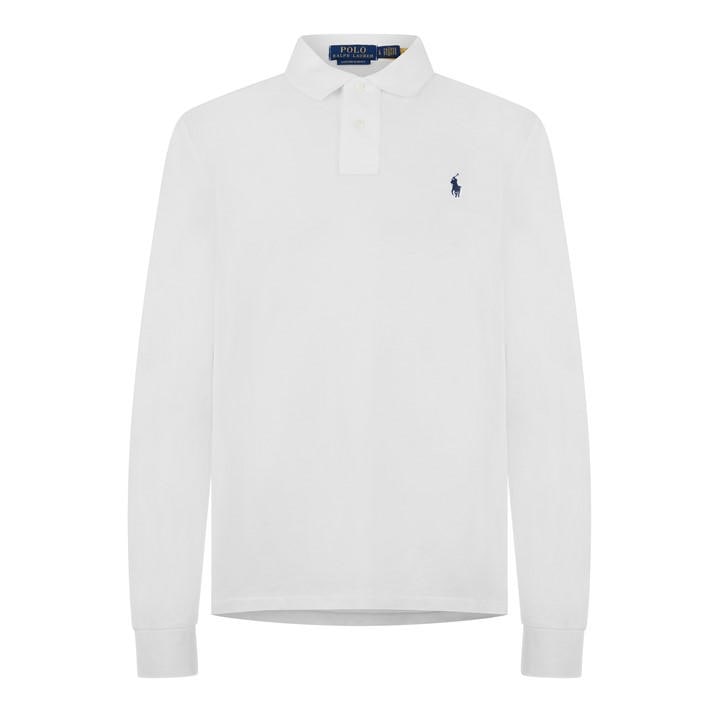 Polo Ralph Lauren Men's White Slim Fit Polo Shirt Extra Large