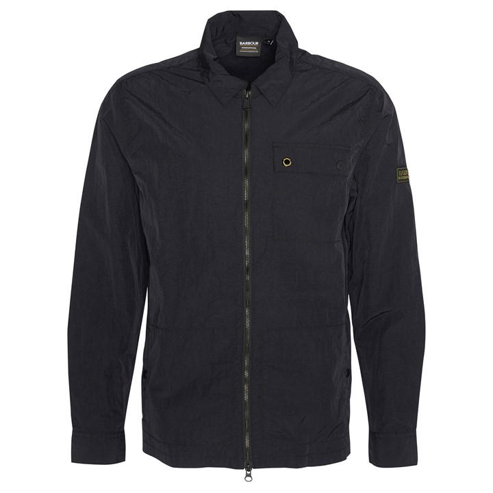 Barbour International Men's Black Inline Cotton Long Sleeve Overshirt
