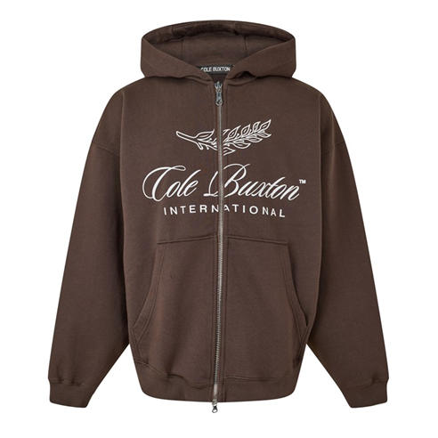 COLE BUXTON - Men's Logo Cotton International Zipped Hoodie