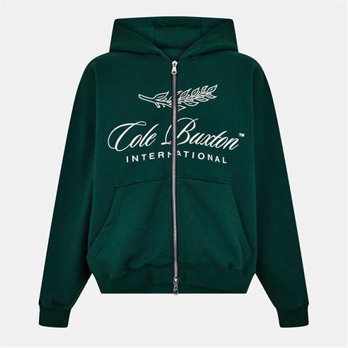 COLE BUXTON - Men's Logo Cotton International Zipped Hoodie