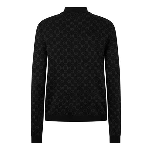 GUCCI - Men's GG All-Over Long-Sleeve Polo
