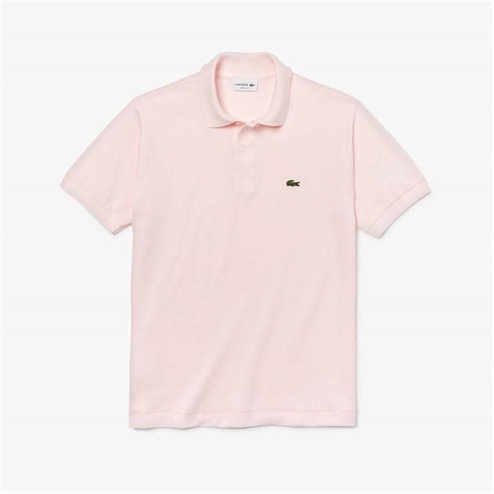 Lacoste Men's Pink Classic Short Sleeve Polo Shirt - XS