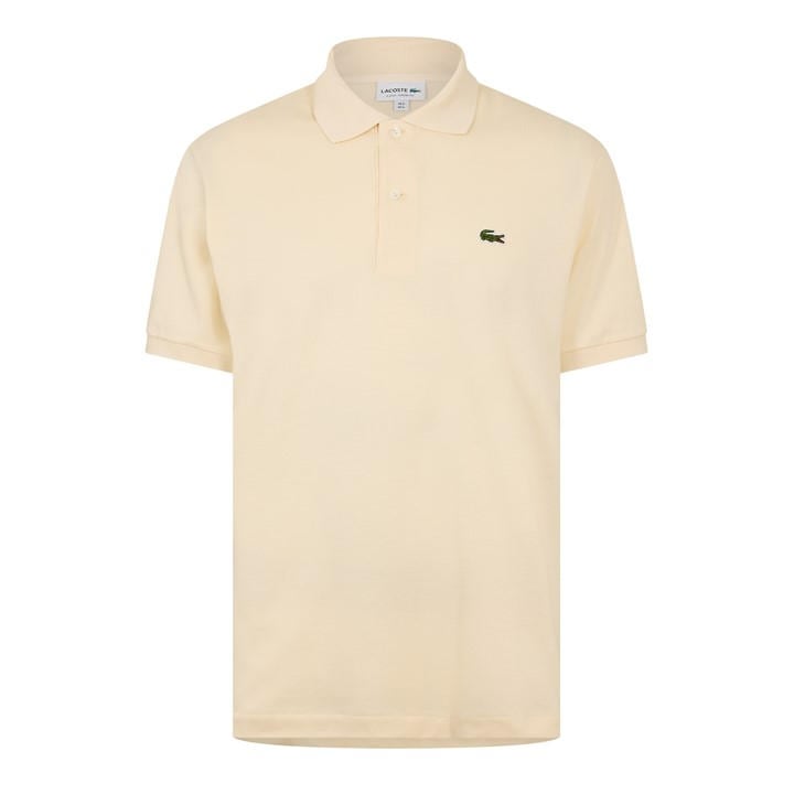 Lacoste Men's Cream Classic Short Sleeve Polo Shirt - L