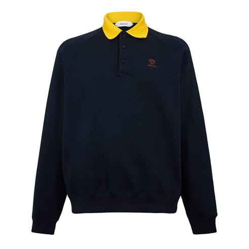 VERSACE - Men's Long Sleeve Polo Shirt