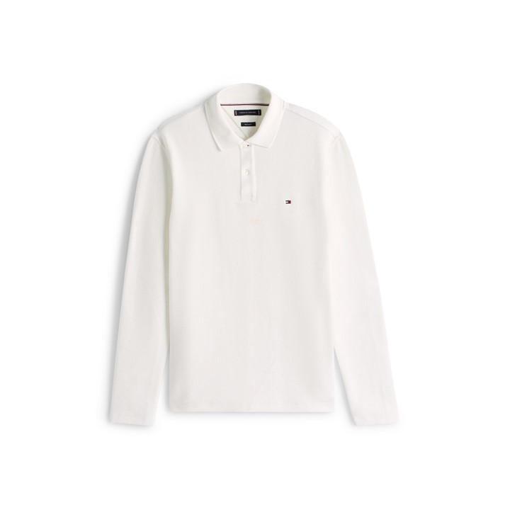 Tommy Hilfiger Men's White Tommy Herring Lspolo Sn54 Large