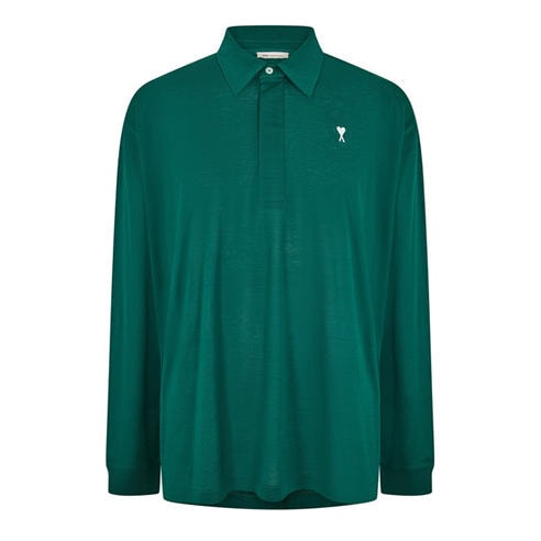 AMI PARIS - Men's Long Sleeve Polo Shirt