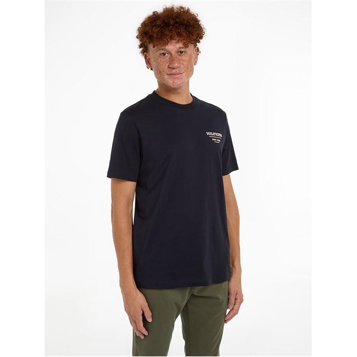 Tommy Hilfiger Men’s Global Stripe Regular Fit T-Shirt – Blue