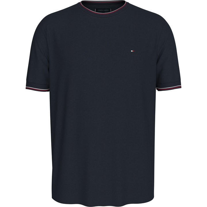 Tommy Hilfiger Signature Tipped T-Shirt – Blue