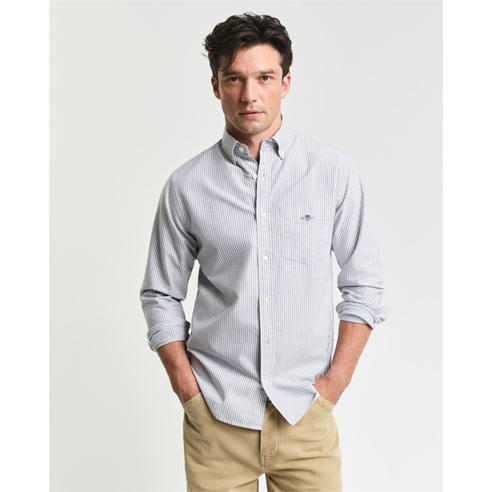 Gant - Regular Fit Banker Stripe Classic Oxford Shirt