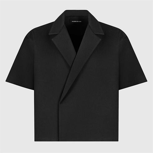 MANIERE DE VOIR - Mens Abel Boxy Twill Double Breasted Shirt