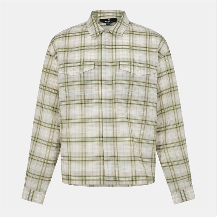 Represent Rep Sheer Flan Shirt In Green
