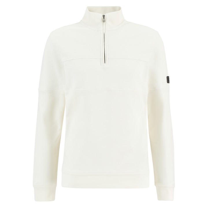 Barbour International Men's Cream Kaspian Half-Zip Sweatshirt