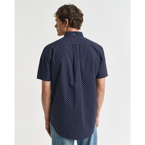 Gant - Men's Micro Print Short Sleeve Shirt