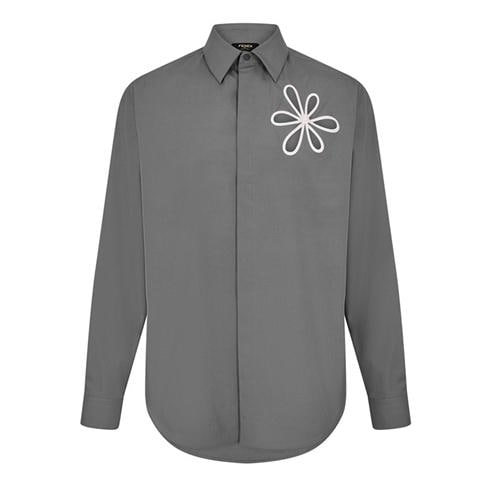 FENDI - Men's Long Sleeve Patterned Shirt
