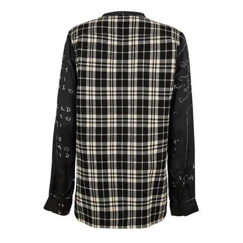 RICK OWENS - Men's Larry Patterned Long Sleeve Shirt