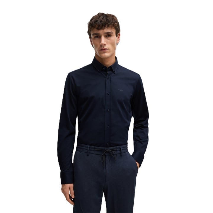 Boss Men's Blue P-Joe-Bd-C1-222 10239284 01 Oxford Shirt