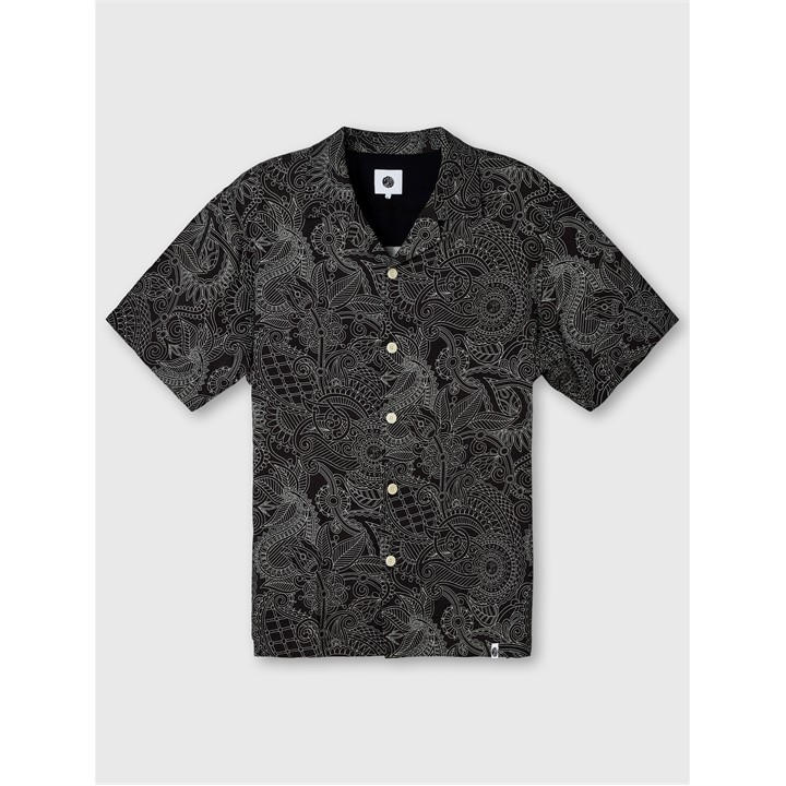 Pretty Green Men's Black Pg Reson Pais Ss Sn63