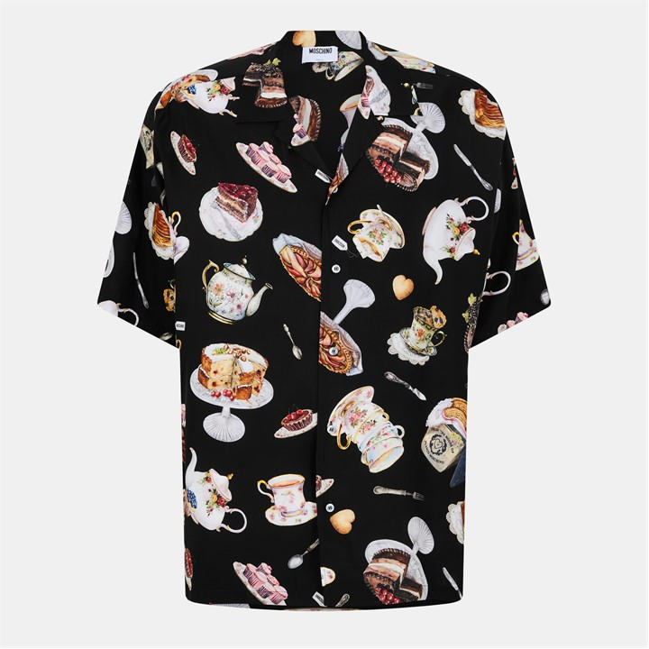 Moschino Men's Black Tea Shirt Medium
