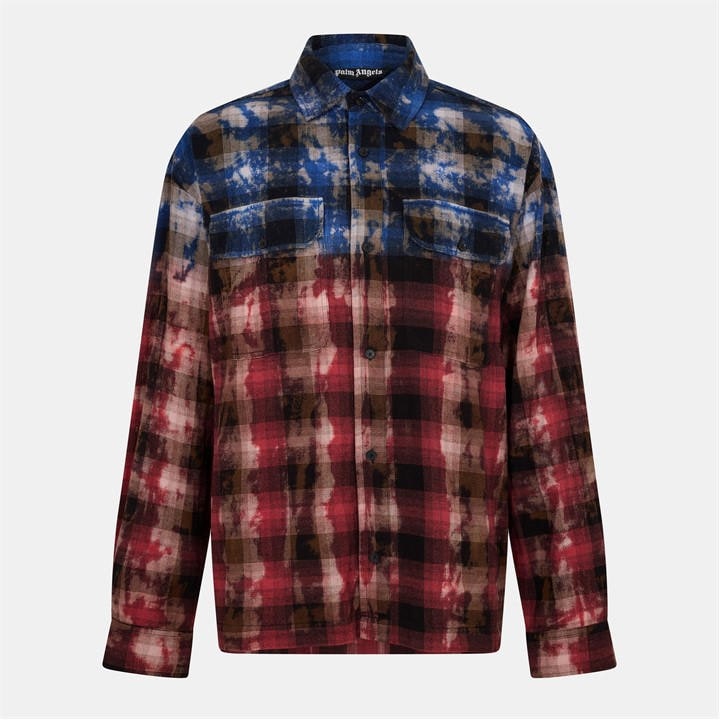 Palm Angels Men's Red Palm Curve Shirt Extra Large