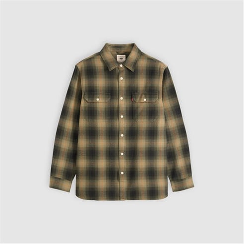 Levis - Men's Jackson Flannel Check Cotton Long-Sleeve Shirt