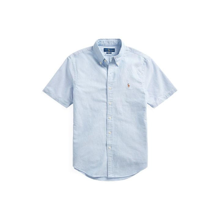 Polo Ralph Lauren Men's Blue Custom Fit Oxford Shirt - L