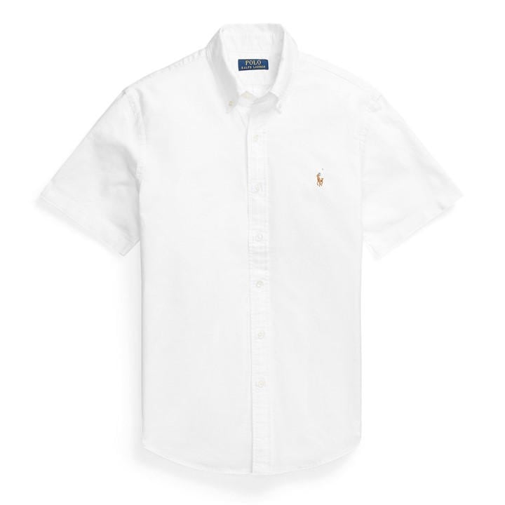 Polo Ralph Lauren Men's White Custom Fit Oxford Shirt - L