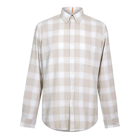 Boss - Men's Check Shirt Eye-Catching Print