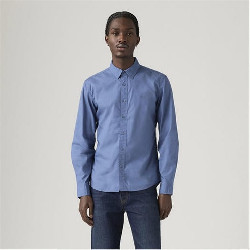 Levis - Men's Plain Long-Sleeve Slim Fit Shirt
